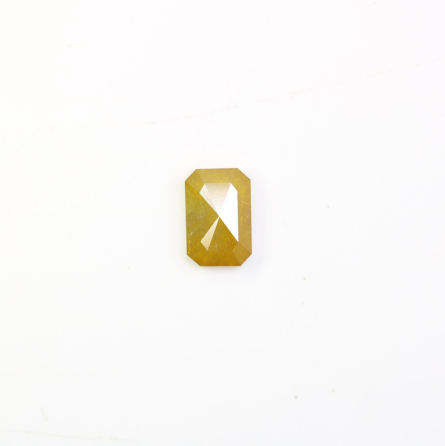1.14 CT 7.50 MM Fancy Yellow Emerald Shape Natural Diamond For Jewelry - JayKrishna Diamond