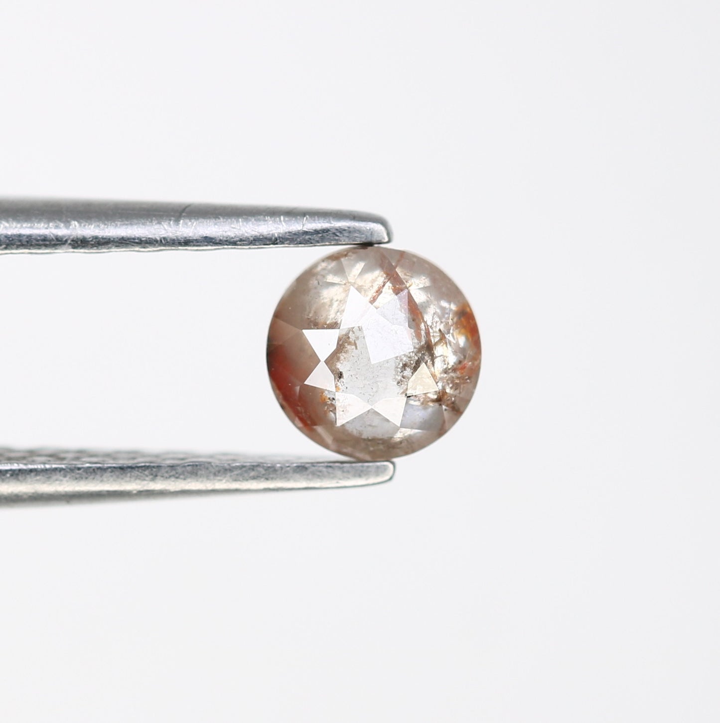Unique 0.40 CT Peach Round Rose Cut Diamond | Perfect for Statement Rings | 4.40 MM - JayKrishna Diamond