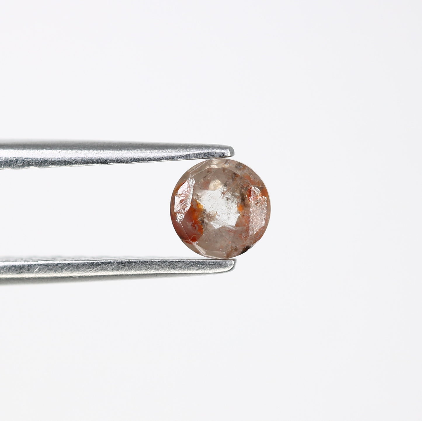 Unique 0.40 CT Peach Round Rose Cut Diamond | Perfect for Statement Rings | 4.40 MM - JayKrishna Diamond