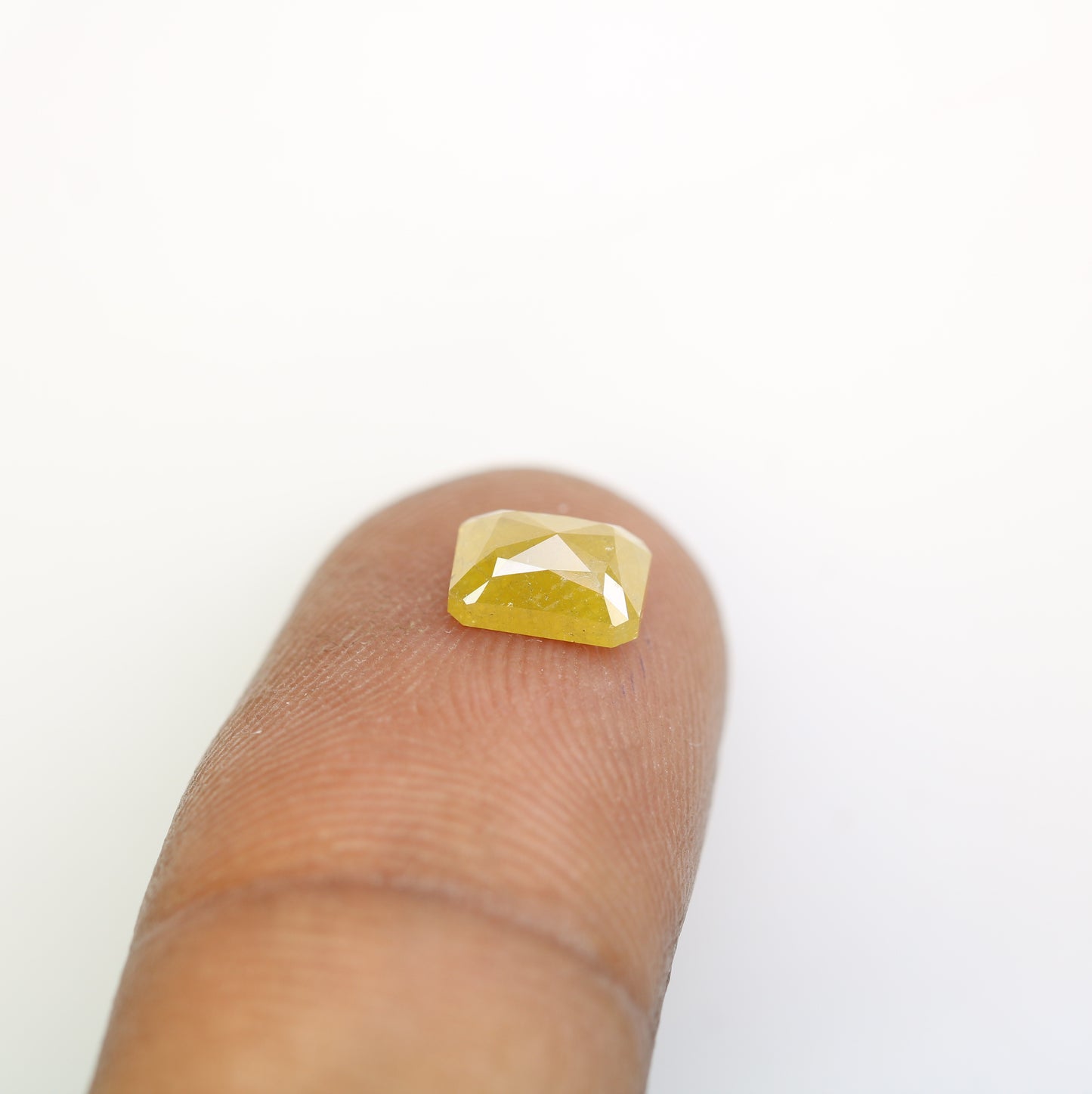 1.12 CT 6.70 MM Emerald Shape Yellow Natural Diamond For Wedding Ring - JayKrishna Diamond