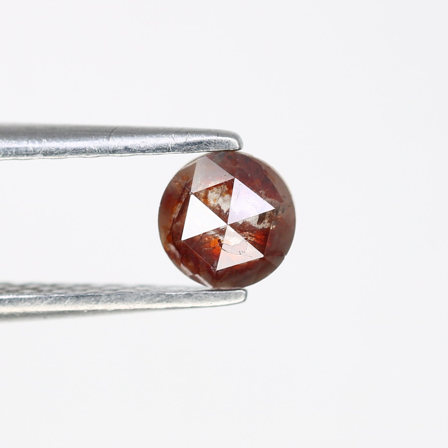 0.40 CT 4.60 x 2.10 MM Round Rose Cut Loose Red Color Diamond for Custom Proposal Rings, Unique Engagement Jewelry & Elegant Fine Jewelry - JayKrishna Diamond