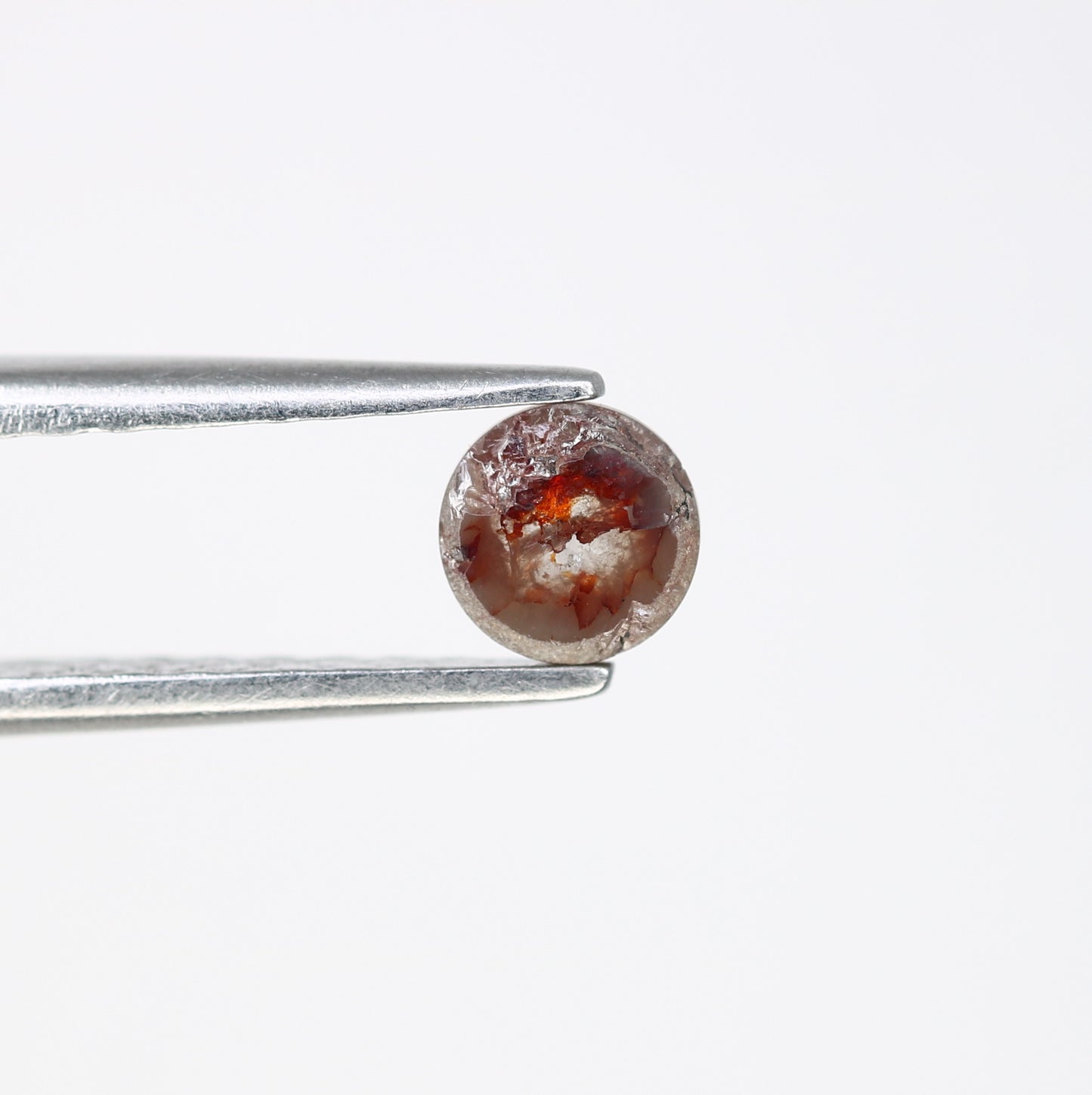 0.40 CT 4.60 x 2.10 MM Round Rose Cut Loose Red Color Diamond for Custom Proposal Rings, Unique Engagement Jewelry & Elegant Fine Jewelry - JayKrishna Diamond