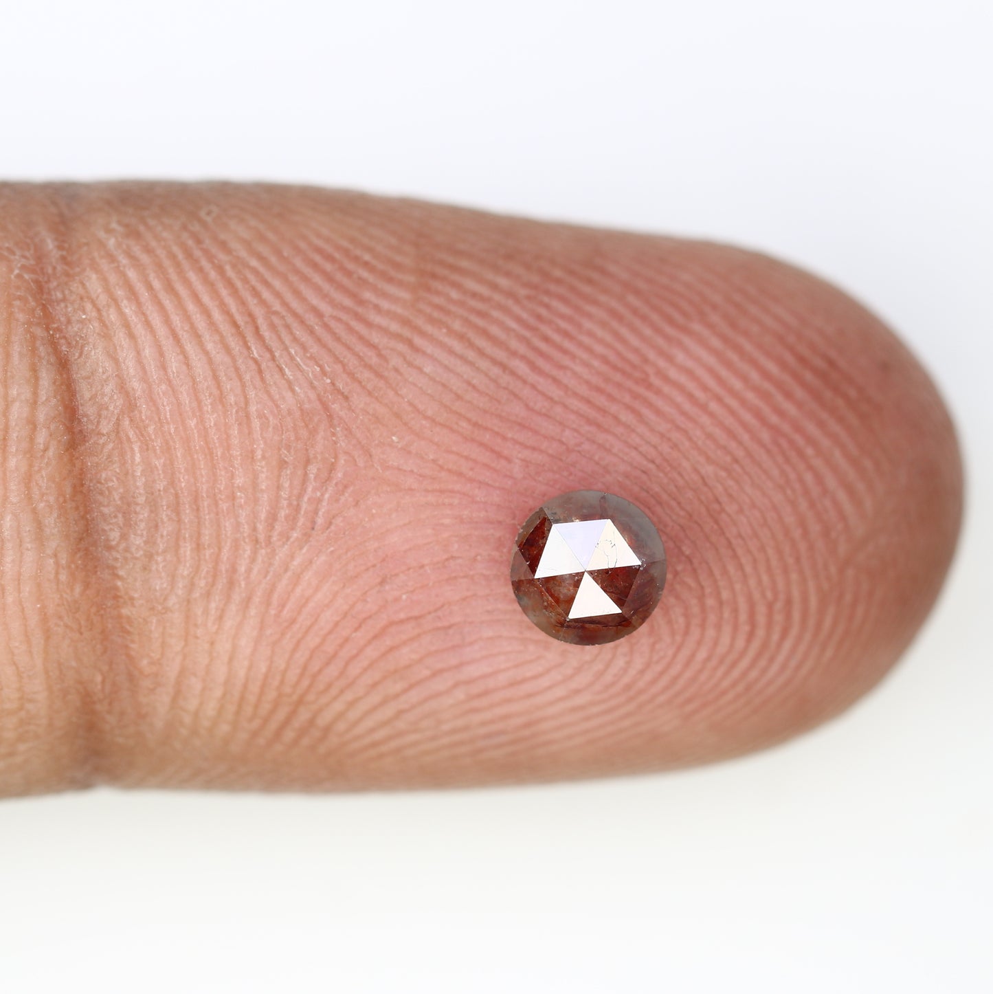 0.40 CT 4.60 x 2.10 MM Round Rose Cut Loose Red Color Diamond for Custom Proposal Rings, Unique Engagement Jewelry & Elegant Fine Jewelry - JayKrishna Diamond