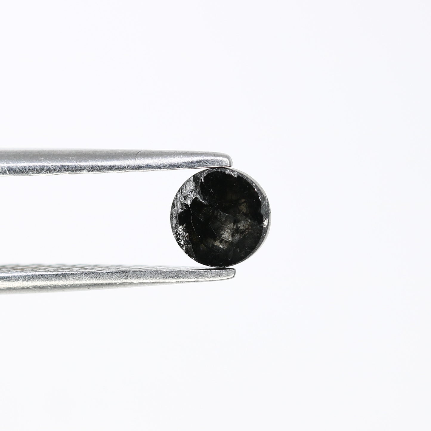 0.43 CT Loose Salt and Pepper 4.60 MM Round Rose Cut Diamond for Designer Ring and Unique Jewelry Creation - JayKrishna Diamond