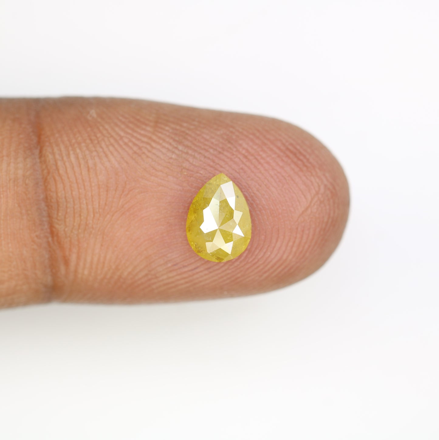 0.92 CT 7.70 MM Yellow Pear Shape Diamond For Engagement Ring - JayKrishna Diamond