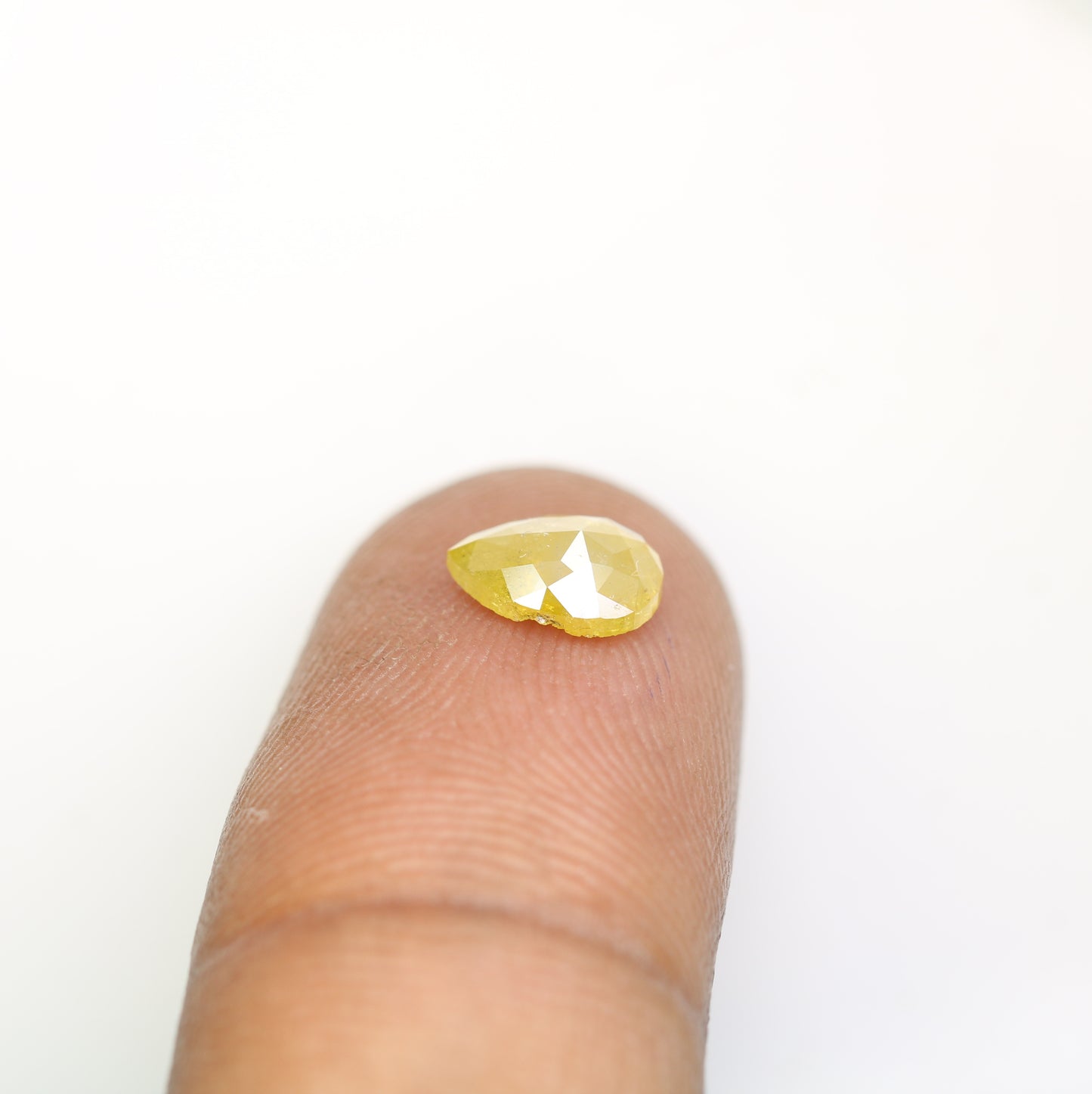0.92 CT 7.70 MM Yellow Pear Shape Diamond For Engagement Ring - JayKrishna Diamond