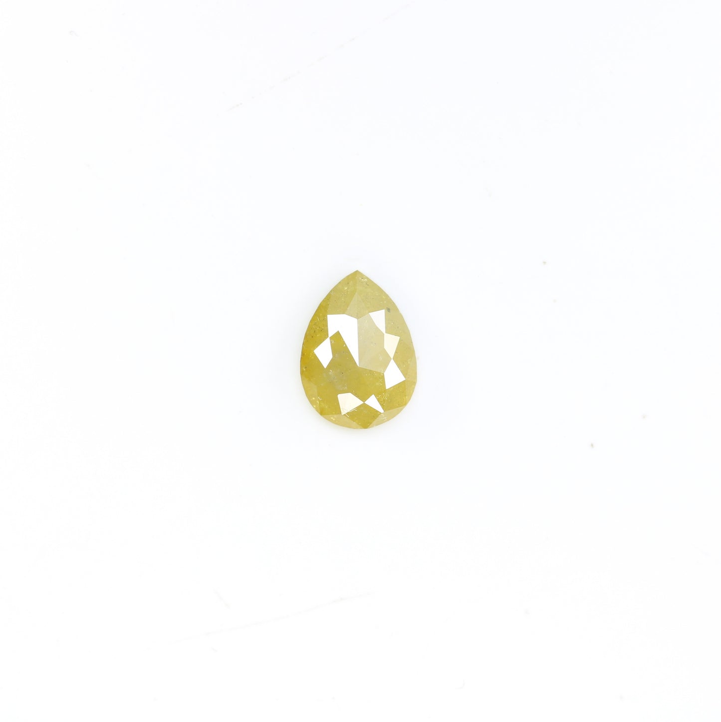 0.92 CT 7.70 MM Yellow Pear Shape Diamond For Engagement Ring - JayKrishna Diamond
