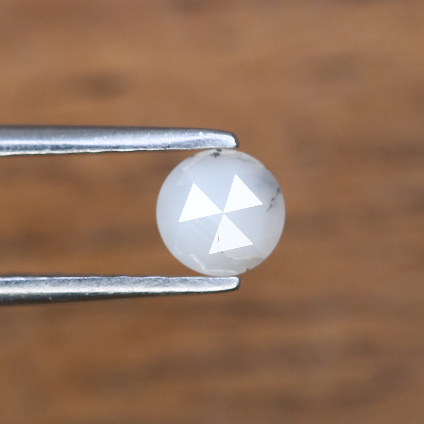 0.40 CT 4.40 x 2.30 MM Natural White Round Rose Cut Diamond for Custom Designer Jewelry, Unique Engagement Rings & Elegant Fine Jewelry - JayKrishna Diamond