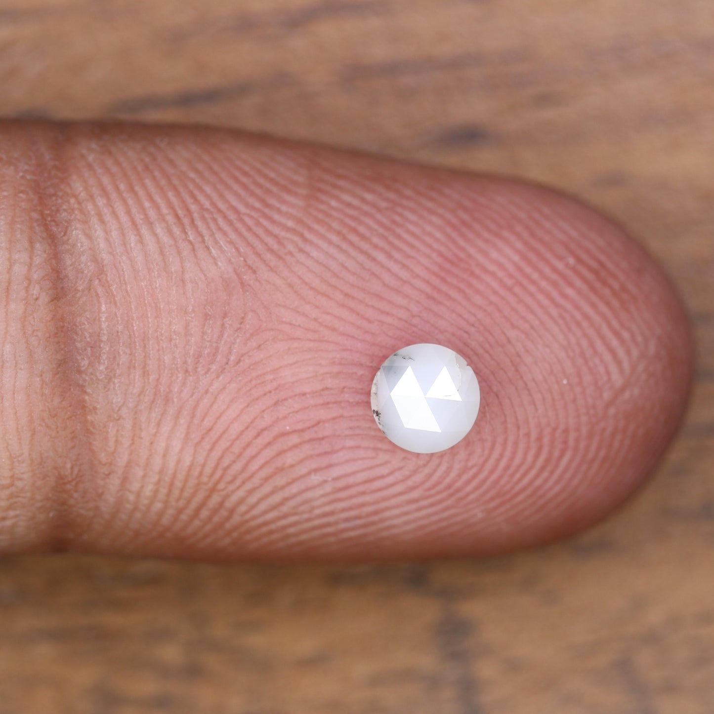 0.40 CT 4.40 x 2.30 MM Natural White Round Rose Cut Diamond for Custom Designer Jewelry, Unique Engagement Rings & Elegant Fine Jewelry - JayKrishna Diamond