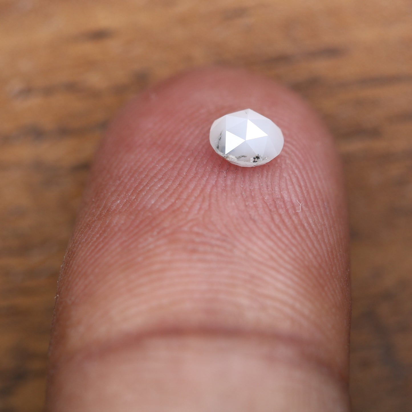 0.40 CT 4.40 x 2.30 MM Natural White Round Rose Cut Diamond for Custom Designer Jewelry, Unique Engagement Rings & Elegant Fine Jewelry - JayKrishna Diamond