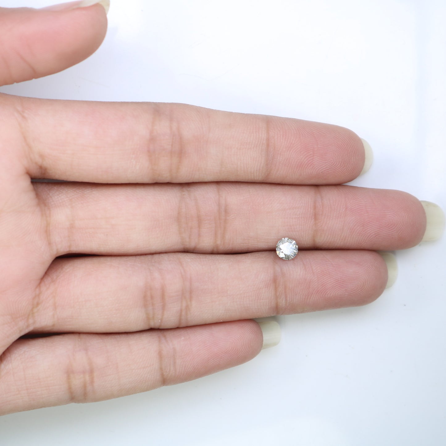 0.38 CT Round Brilliant Cut Salt and Pepper Diamond 4.70 x 2.80 MM | Loose Natural Gemstone for Custom Wedding Rings, Unique & Elegant Fine Jewelry - JayKrishna Diamond