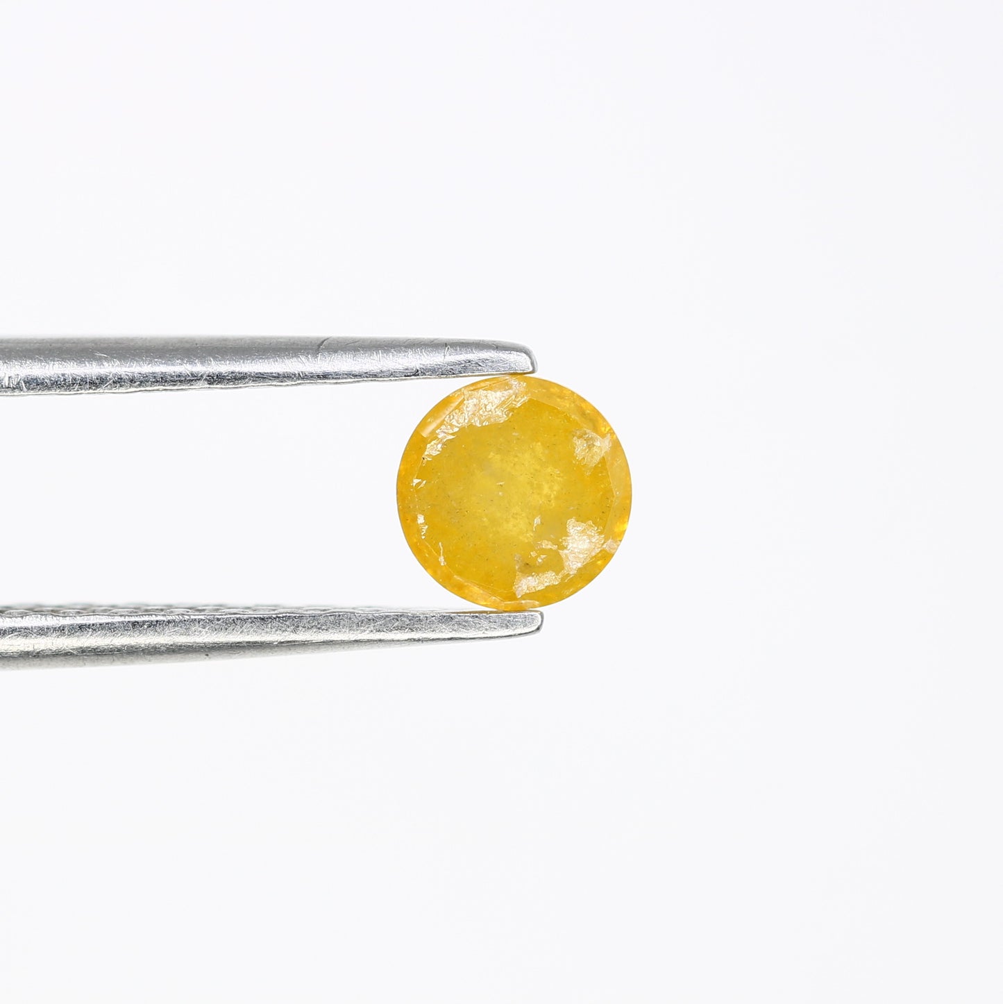 0.41 CT Round Rose Cut Yellow Diamond Loose Gemstone for Promise Rings and Custom Engagement Jewelry - JayKrishna Diamond