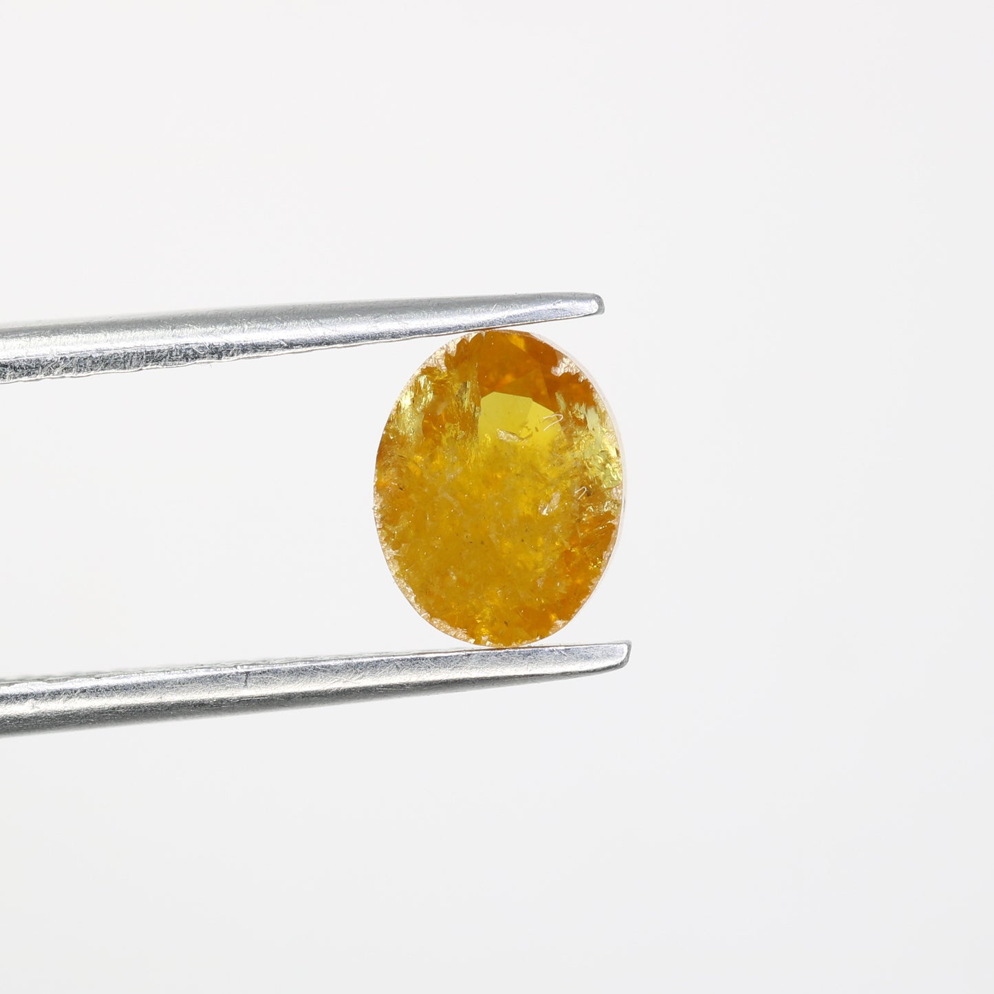 1.19 CT 7.00 MM Natural Yellow Oval Shape Diamond For Proposal Ring - JayKrishna Diamond