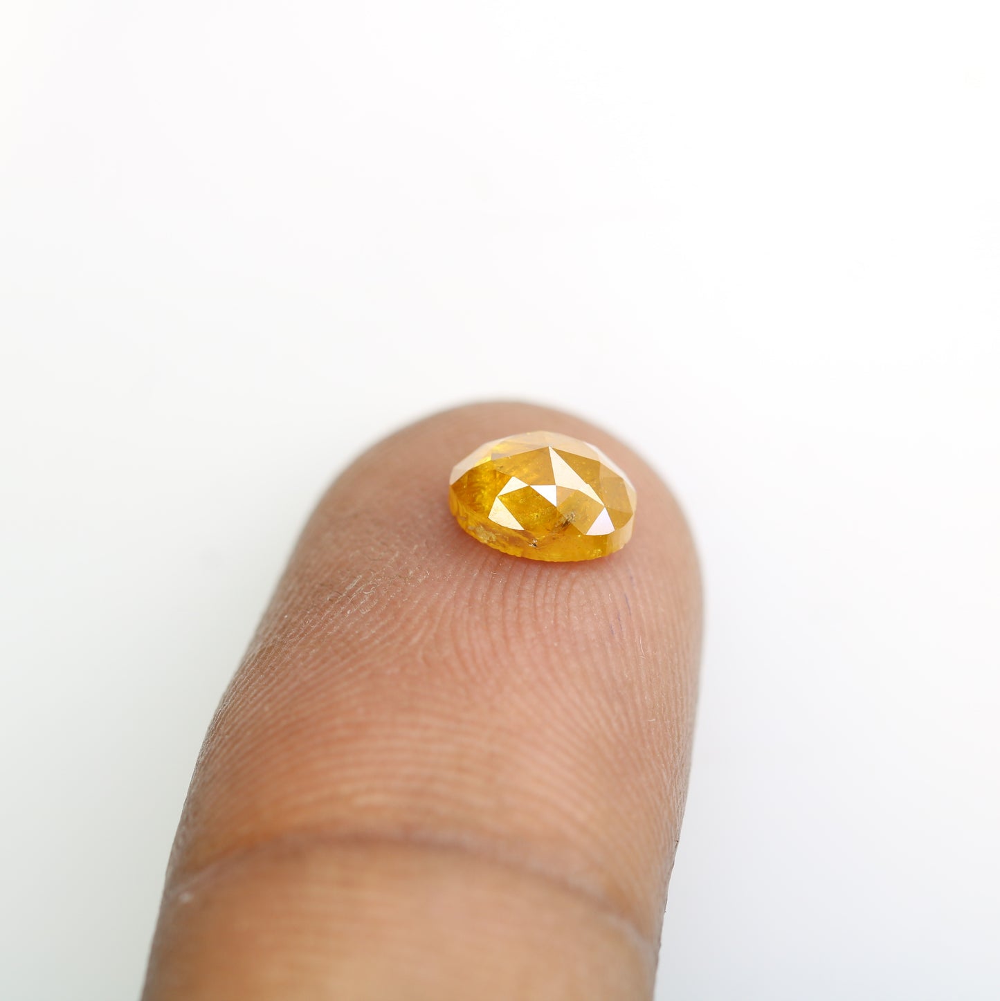 1.19 CT 7.00 MM Natural Yellow Oval Shape Diamond For Proposal Ring - JayKrishna Diamond