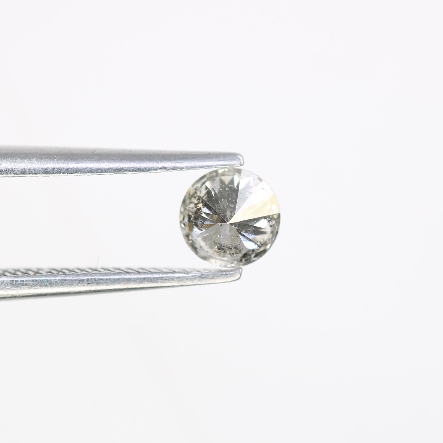 0.38 CT 4.50 x 2.80 MM Loose Salt and Pepper Round Brilliant Cut Diamond for Custom Proposal Rings, Unique Engagement Jewelry & Ethical Fine Jewelry - JayKrishna Diamond
