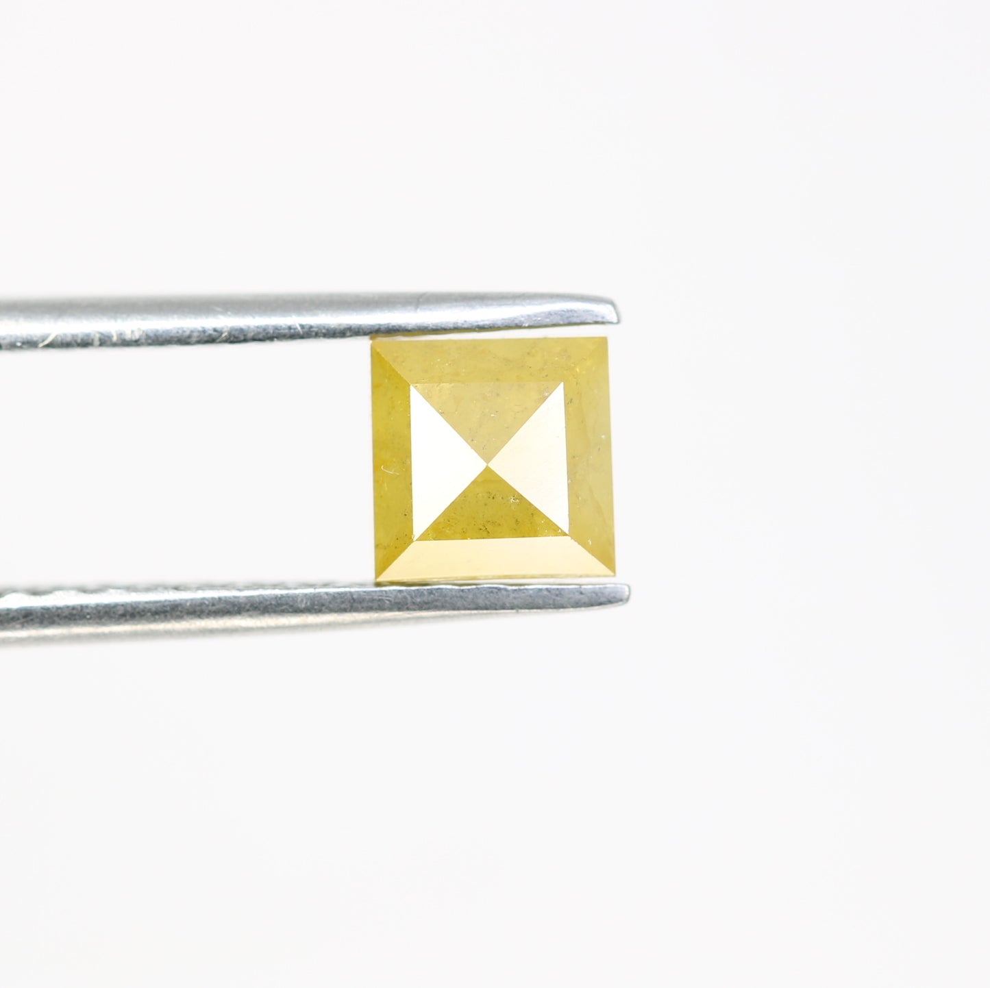 0.97 CT 5.20 MM Unique Square Shape Yellow Fancy Diamond For Jewelry - JayKrishna Diamond