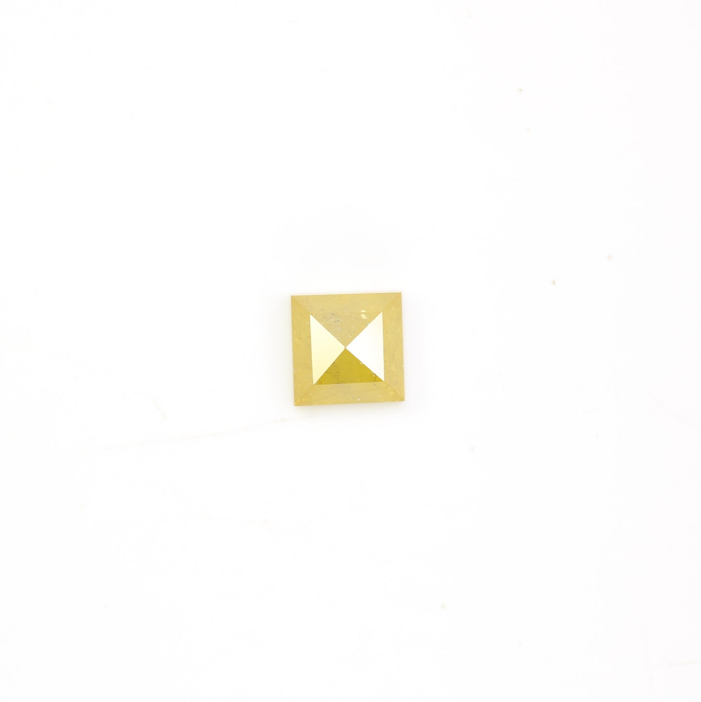 0.97 CT 5.20 MM Unique Square Shape Yellow Fancy Diamond For Jewelry - JayKrishna Diamond