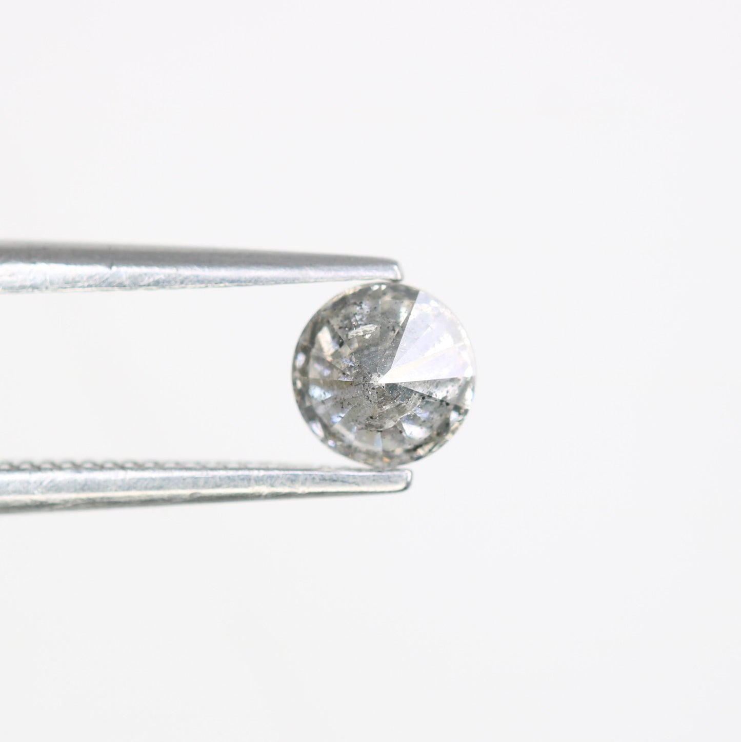 0.43 CT Round Brilliant Cut 4.60 x 3.00 MM Salt and Pepper Loose Diamond for Wedding Ring and Custom Bridal Jewelry Design - JayKrishna Diamond