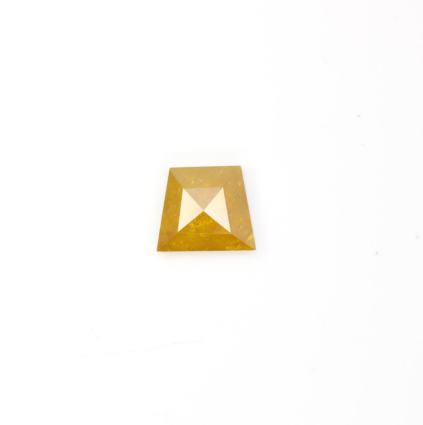 0.97 CT 5.60 MM Fancy Yellow Geometric Shape Loose Diamond For Engagement Ring - JayKrishna Diamond