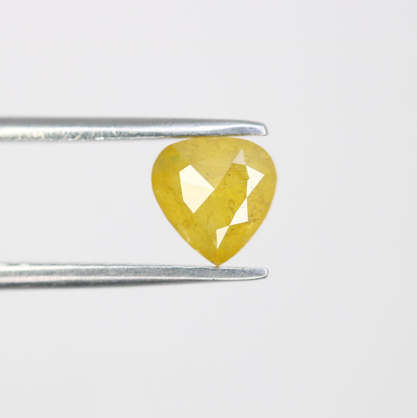 0.71 CT 5.80 MM Lovely Heart Shape Yellow Diamond For Promise Ring - JayKrishna Diamond