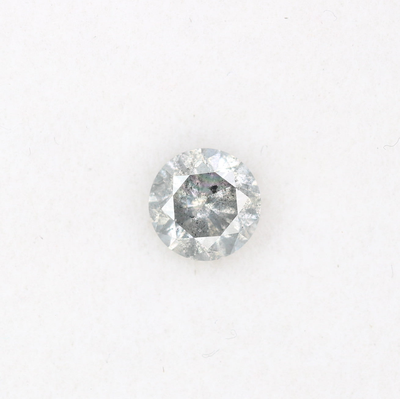 0.40 CT Salt and Pepper Round Brilliant Cut Loose Diamond for Custom Engagement Rings, Unique Fine Jewelry & Ethical Bridal Jewelry - JayKrishna Diamond
