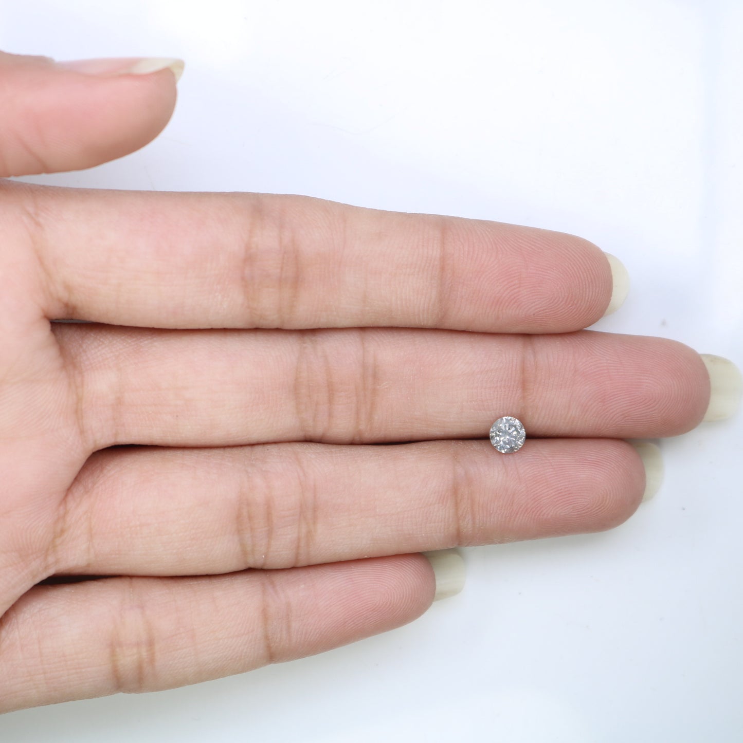 0.40 CT Salt and Pepper Round Brilliant Cut Loose Diamond for Custom Engagement Rings, Unique Fine Jewelry & Ethical Bridal Jewelry - JayKrishna Diamond