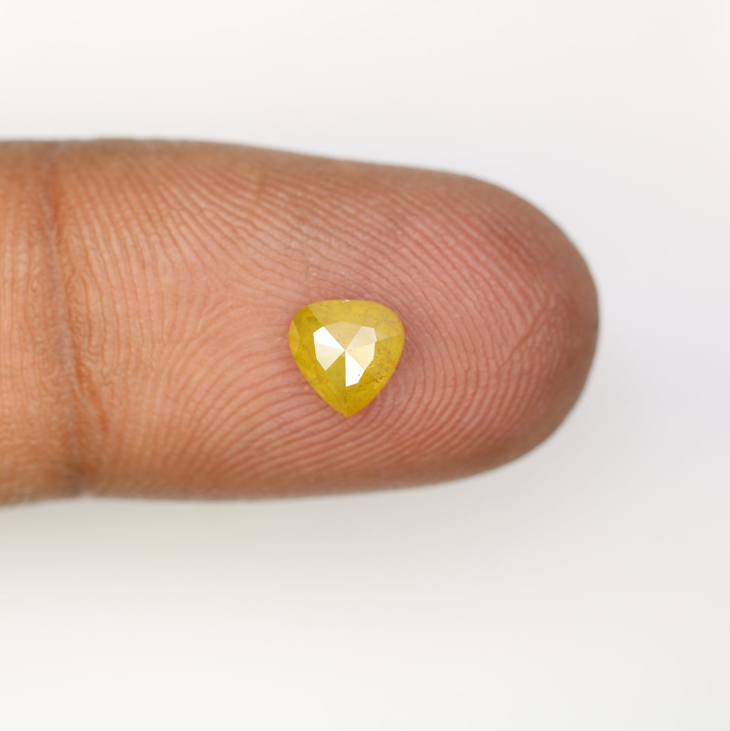 0.71 CT 5.80 MM Lovely Heart Shape Yellow Diamond For Promise Ring - JayKrishna Diamond