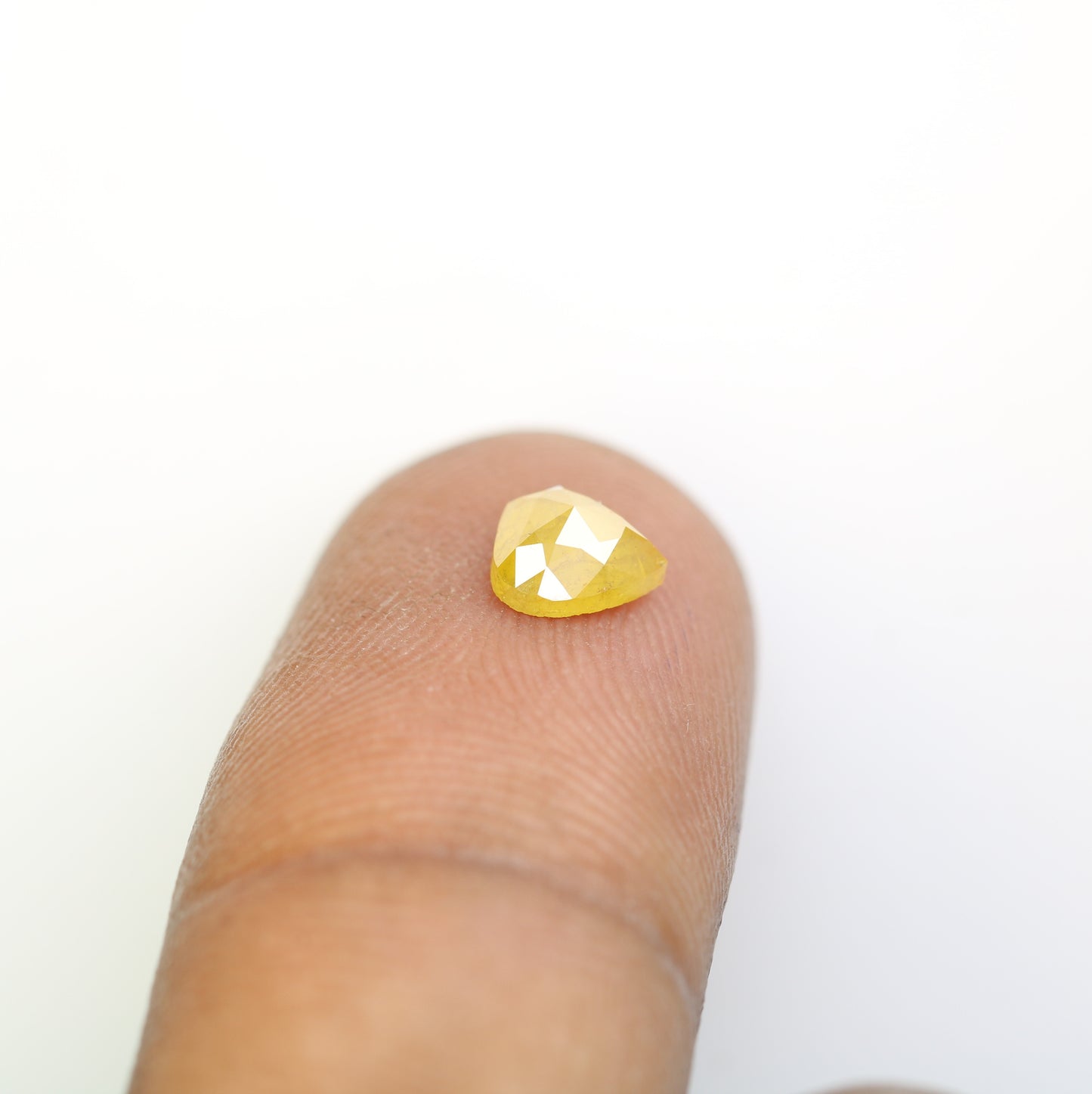0.71 CT 5.80 MM Lovely Heart Shape Yellow Diamond For Promise Ring - JayKrishna Diamond