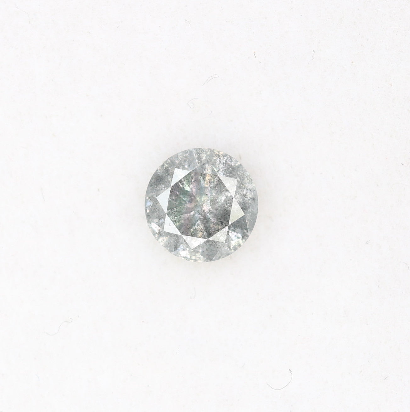 0.39 CT Salt and Pepper Round Brilliant Cut Natural Diamond for Custom Proposal Rings, Unique Engagement Jewelry & Ethical Fine Jewelry - JayKrishna Diamond