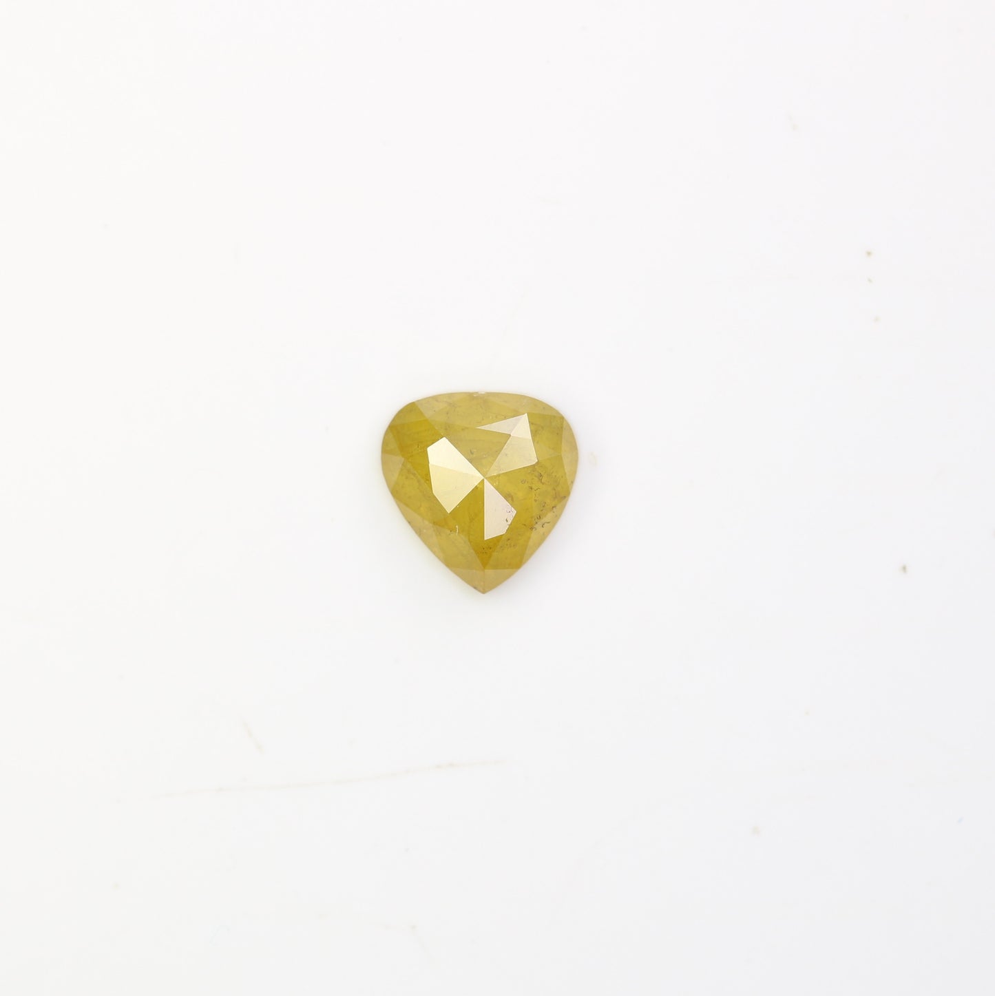 0.71 CT 5.80 MM Lovely Heart Shape Yellow Diamond For Promise Ring - JayKrishna Diamond