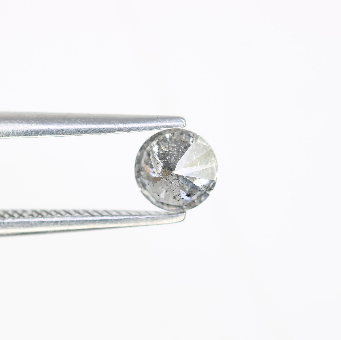 0.43 CT Loose Salt and Pepper Round Brilliant Cut Diamond for Wedding Ring and Custom Bridal Jewelry - JayKrishna Diamond