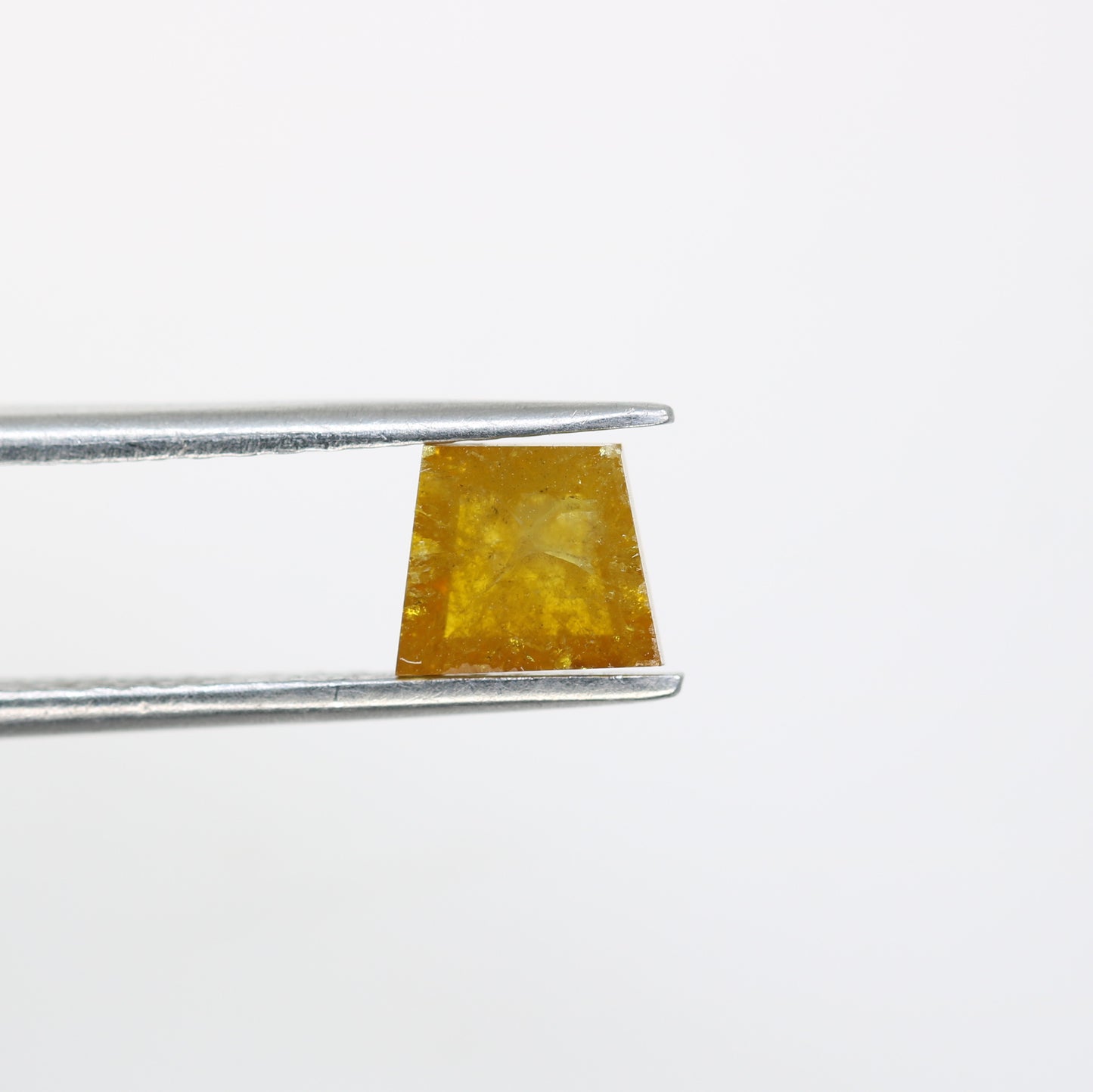 1.16 CT 5.60 MM Polished Geometric Shape Fancy Yellow Diamond For Proposal Ring - JayKrishna Diamond