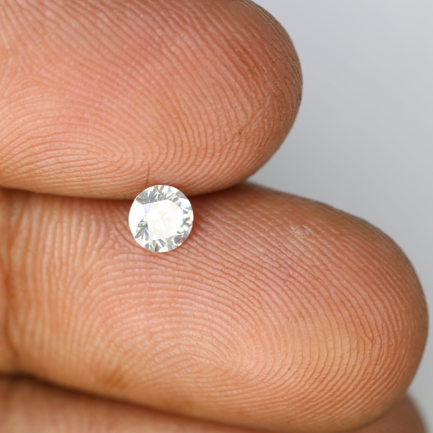 Unique 0.40 CT Salt & Pepper Round Brilliant Cut Diamond | Perfect for Wedding Rings | 4.60 x 2.90 MM - JayKrishna Diamond