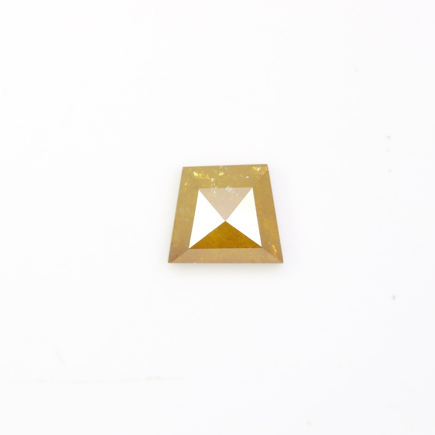 1.16 CT 5.60 MM Polished Geometric Shape Fancy Yellow Diamond For Proposal Ring - JayKrishna Diamond