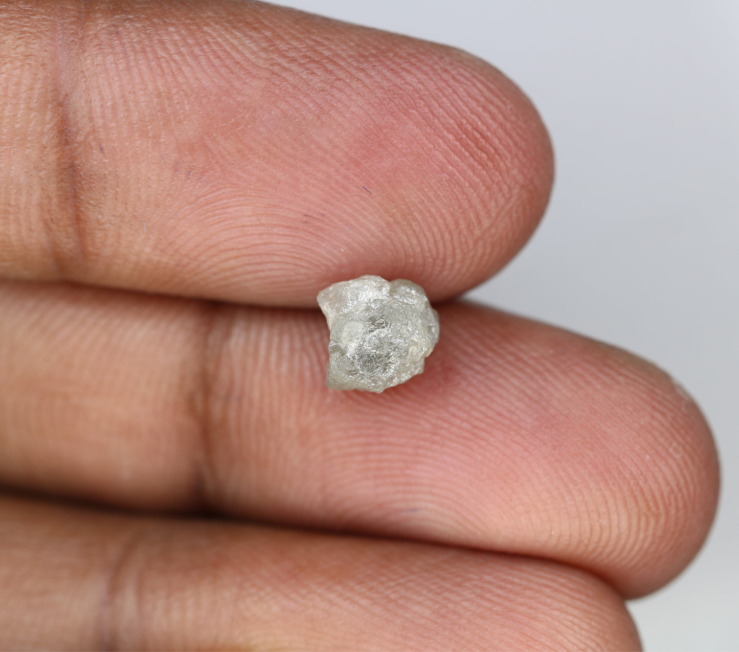 2.02 CT Raw Rough Irregular Cut Grey Natural Diamond For Engagement Ring - JayKrishna Diamond