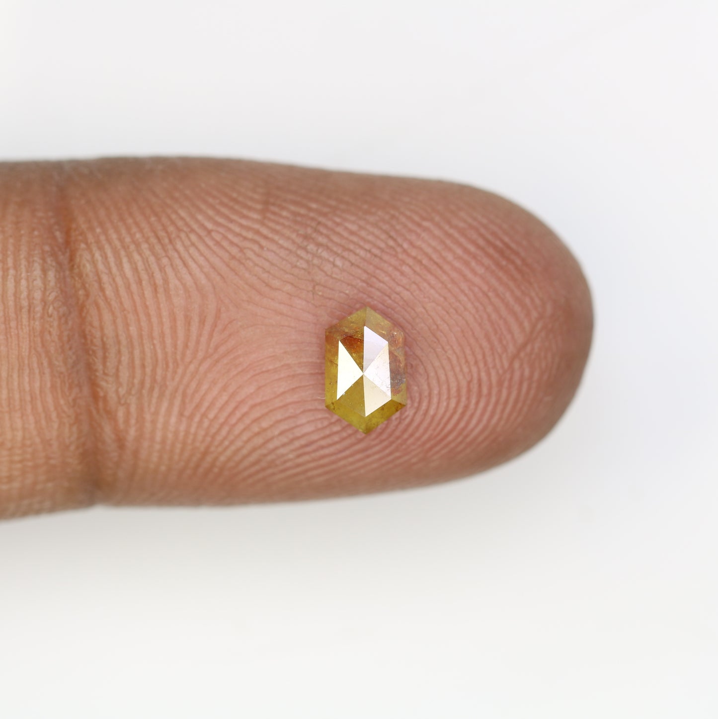 0.56 CT Fancy Yellow Elongated Hexagon Diamond – Stunning Loose Gem for Artisan Wedding Rings - JayKrishna Diamond
