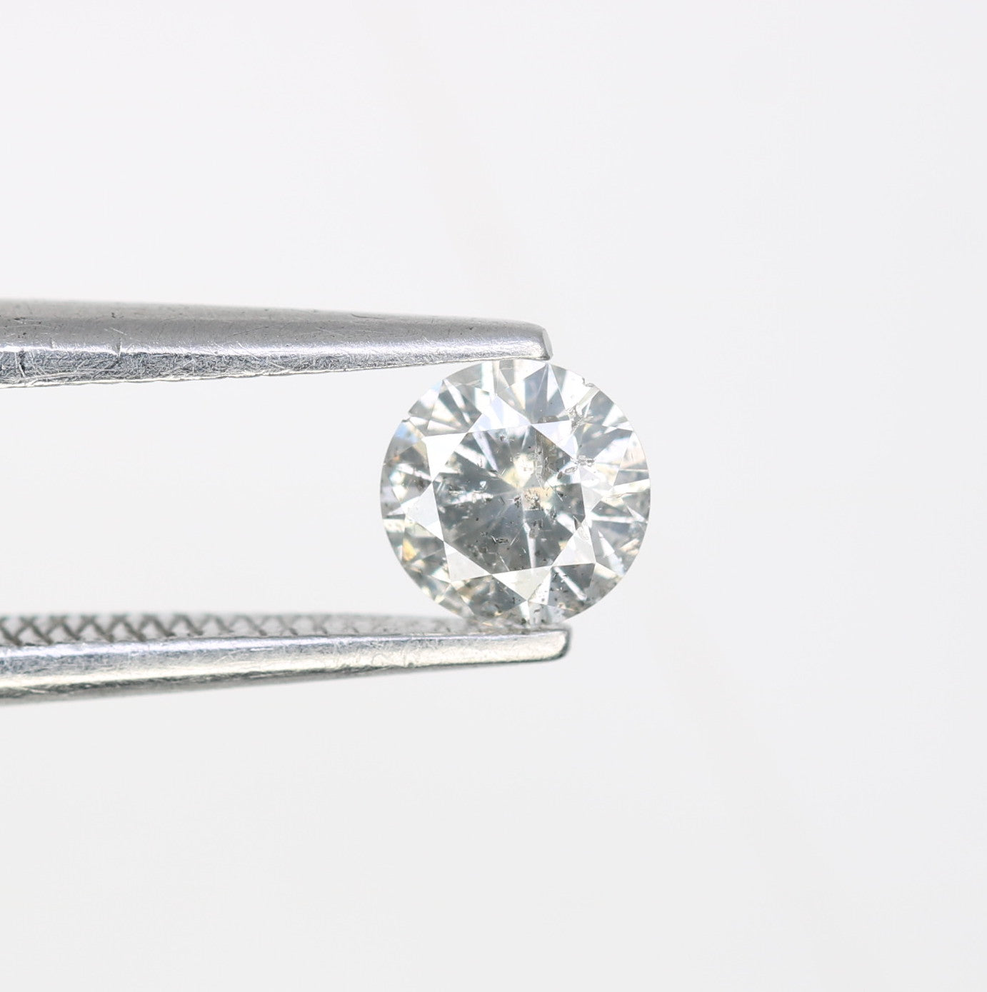 0.35 CT 4.60 x 2.70 MM Salt and Pepper Round Brilliant Cut Natural Diamond | Ideal for Designer Engagement Rings, Custom Wedding Jewelry & Unique Fine Jewelry - JayKrishna Diamond