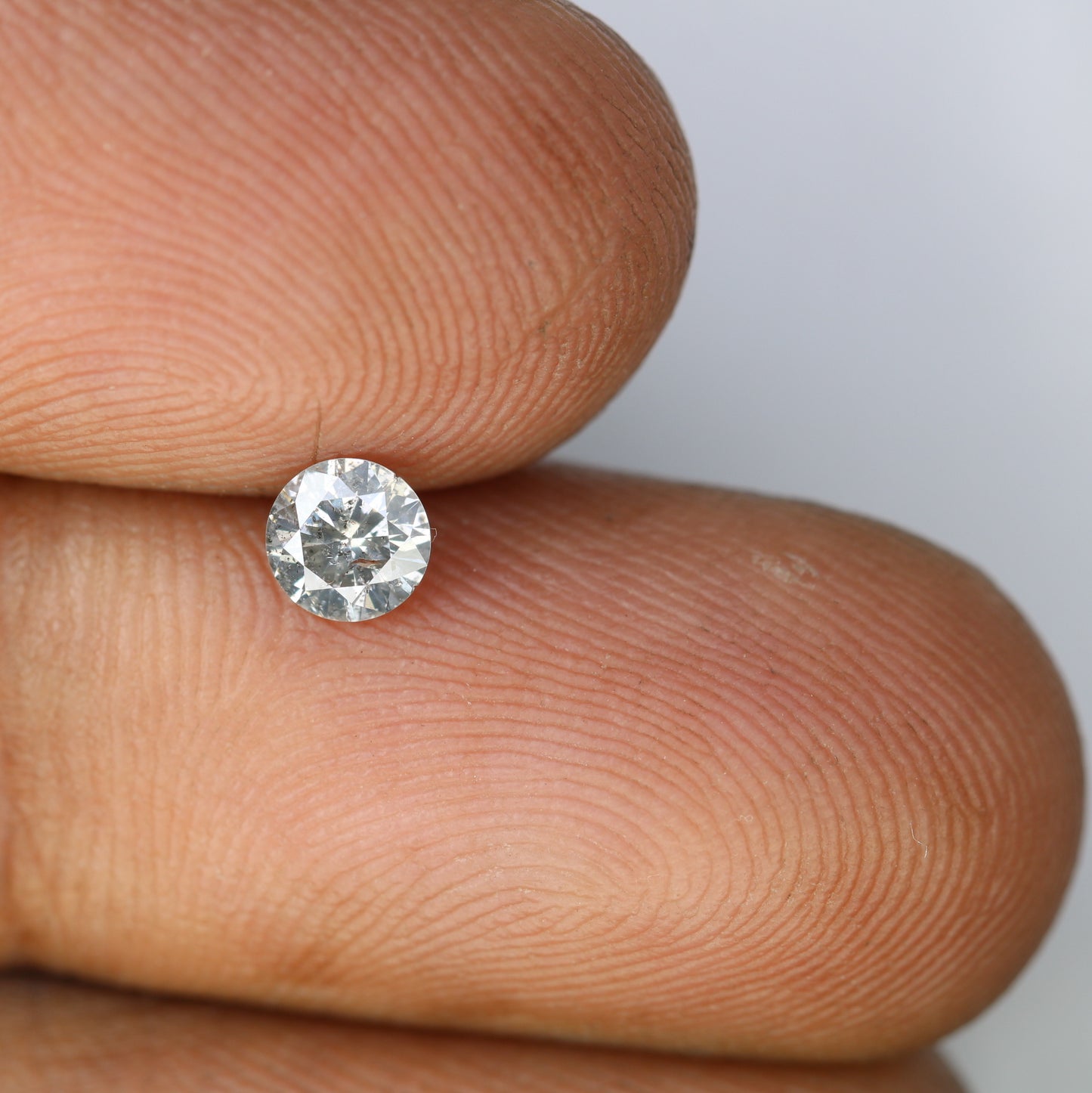 0.35 CT 4.60 x 2.70 MM Salt and Pepper Round Brilliant Cut Natural Diamond | Ideal for Designer Engagement Rings, Custom Wedding Jewelry & Unique Fine Jewelry - JayKrishna Diamond