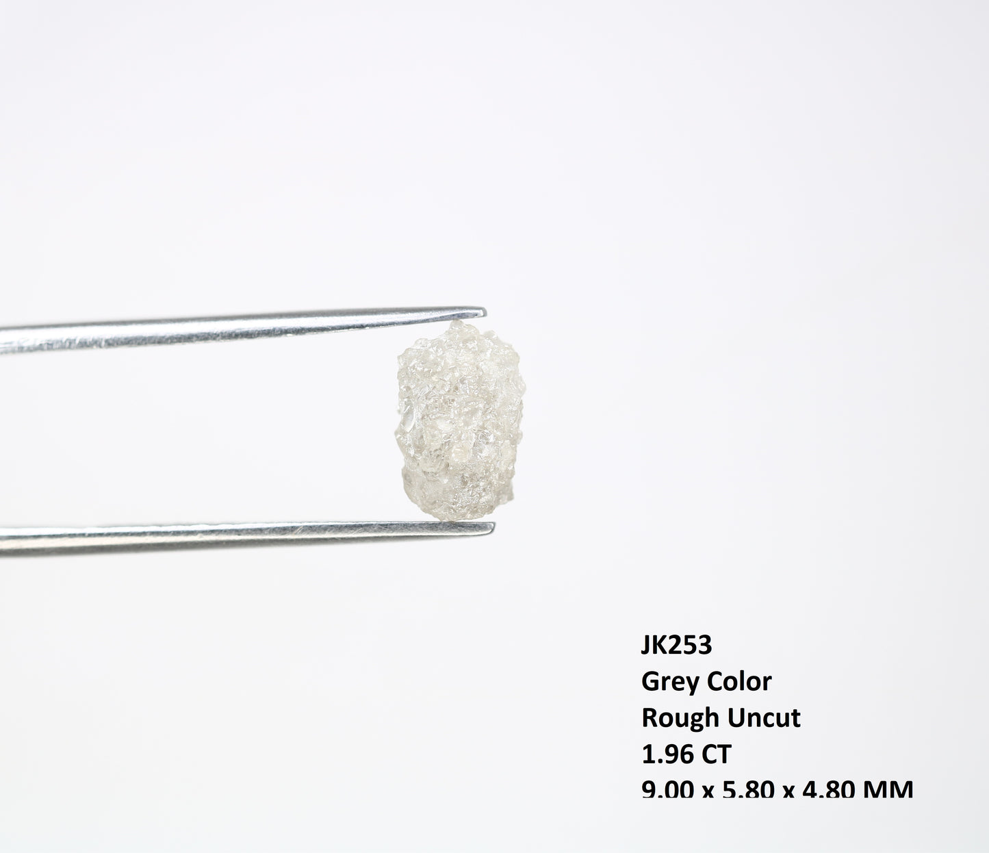 1.96 CT Grey Rough Raw Uncut Diamond For Engagement Ring - JayKrishna Diamond