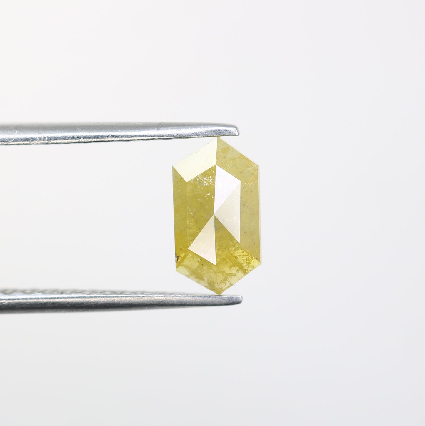0.78 CT 8.50 MM Yellow Elongated Hexagon Shape Diamond For Wedding Ring - JayKrishna Diamond