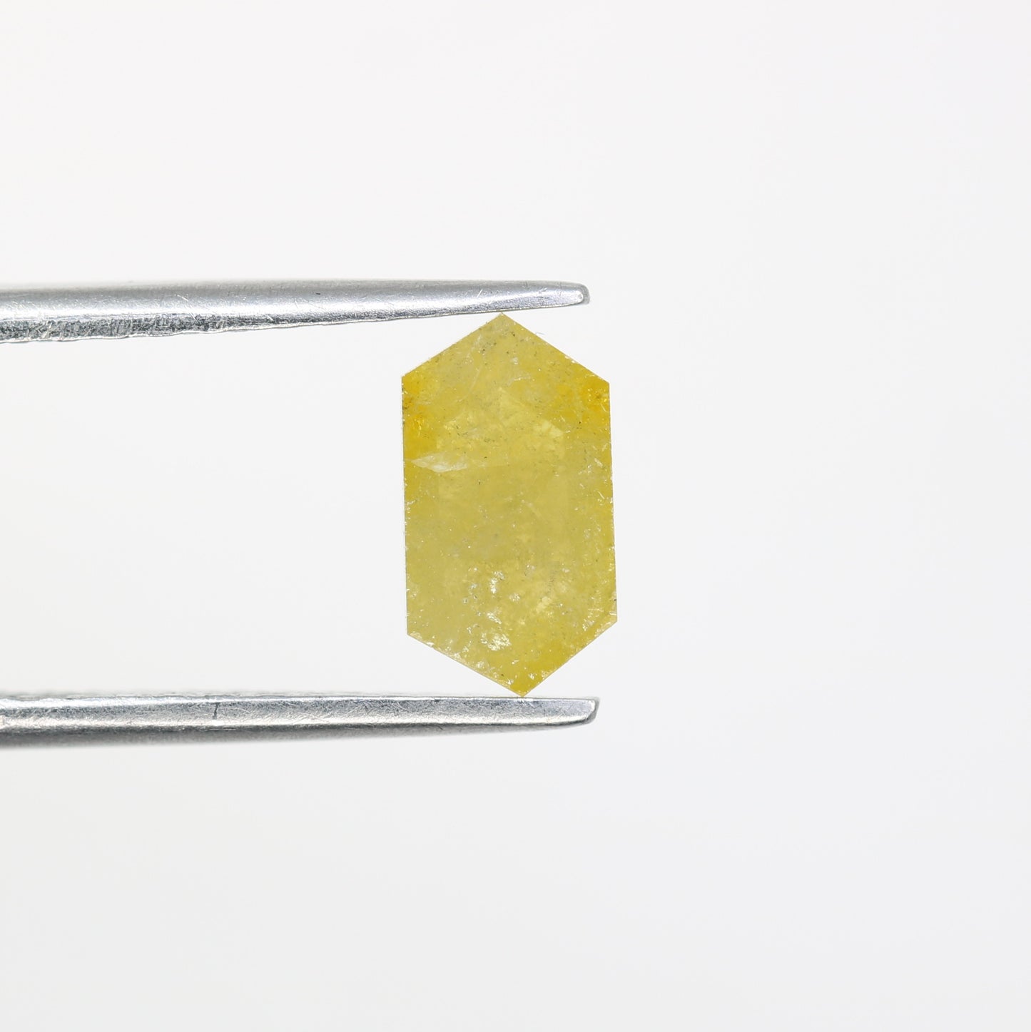 0.78 CT 8.50 MM Yellow Elongated Hexagon Shape Diamond For Wedding Ring - JayKrishna Diamond