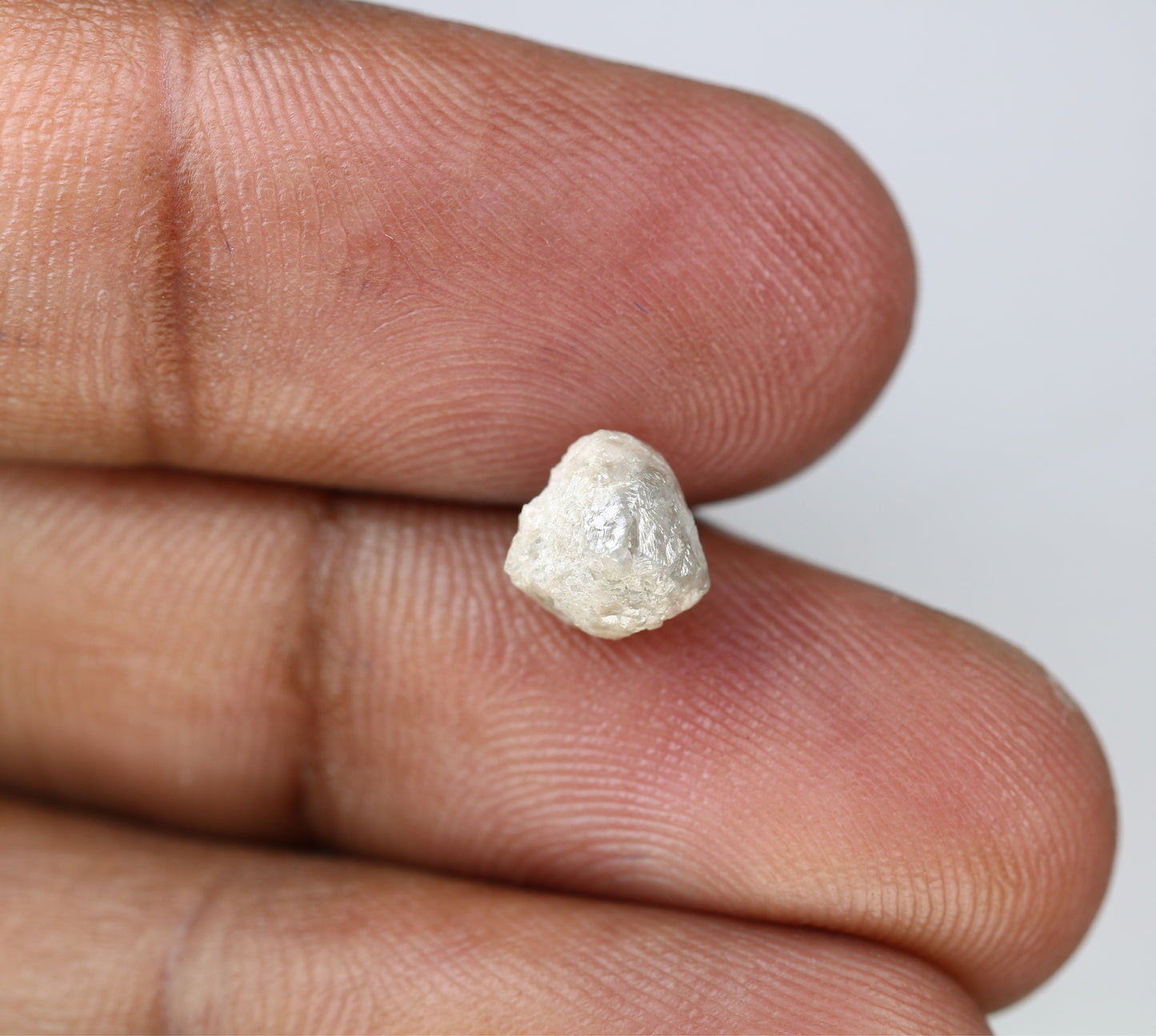 2.26 CT 7.50 x 6.80 MM Rough White Irregular Cut Raw Natural Diamond For Engagement Ring - JayKrishna Diamond