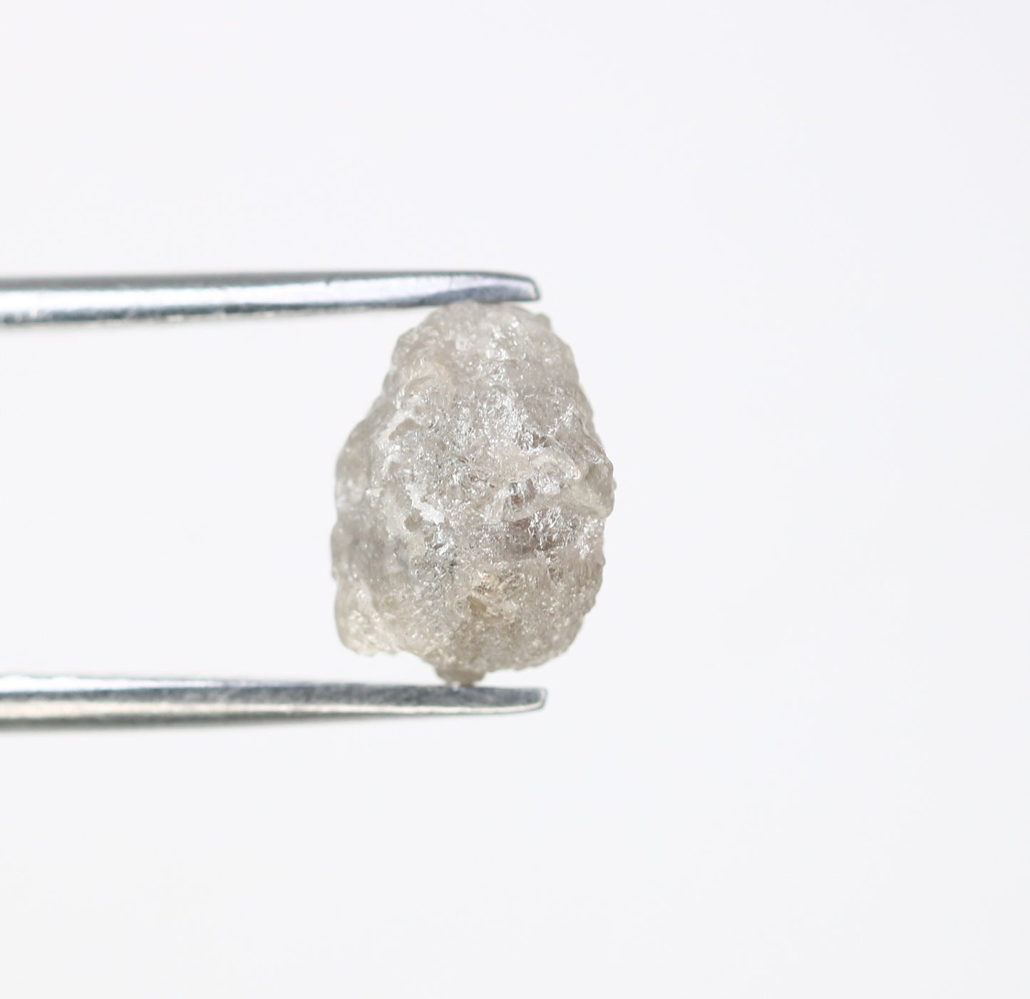 1.88 CT 7.80 MM Uncut Raw Rough Grey Natural Diamond For Engagement Ring - JayKrishna Diamond