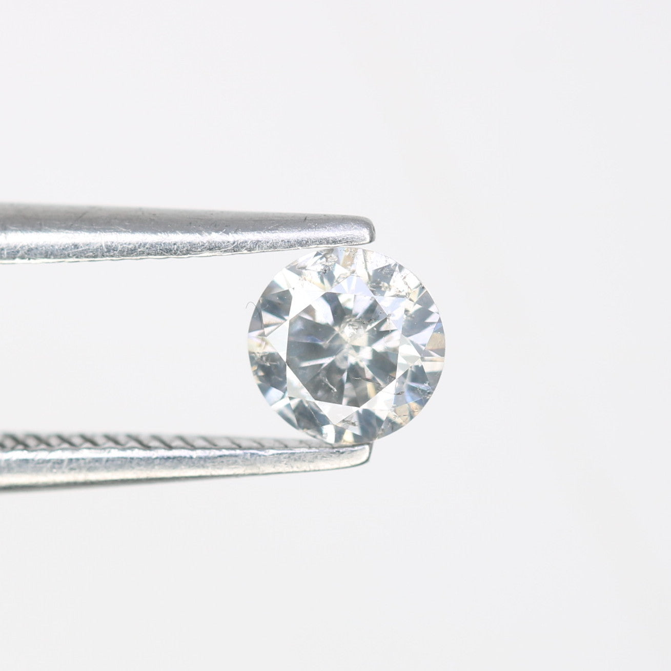 0.36 CT Round Brilliant Cut Salt and Pepper Diamond | Natural Gemstone for Promise Rings, Unique Engagement Jewelry & Ethical Fine Jewelry - JayKrishna Diamond
