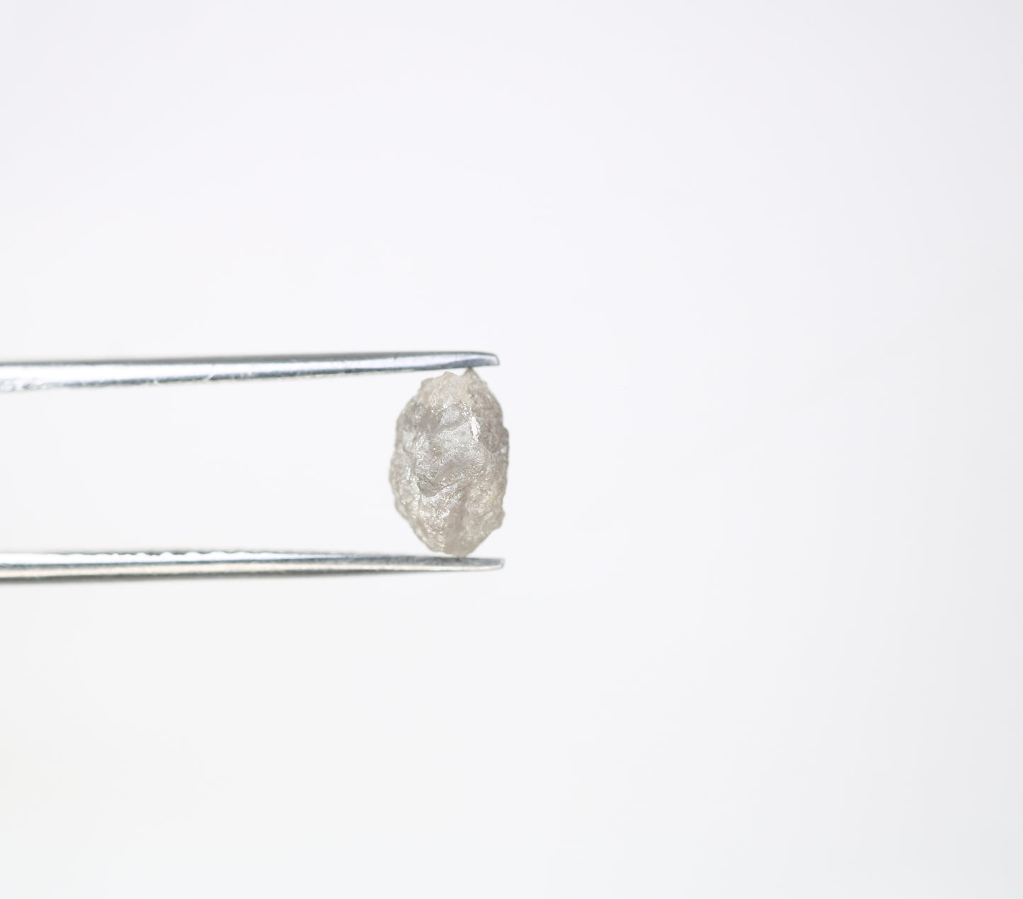 1.88 CT 7.80 MM Uncut Raw Rough Grey Natural Diamond For Engagement Ring - JayKrishna Diamond