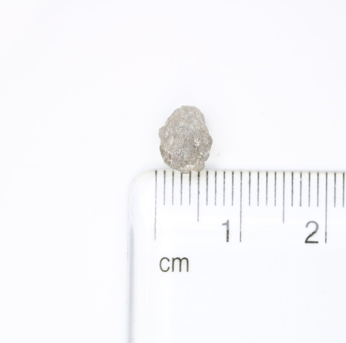 1.88 CT 7.80 MM Uncut Raw Rough Grey Natural Diamond For Engagement Ring - JayKrishna Diamond
