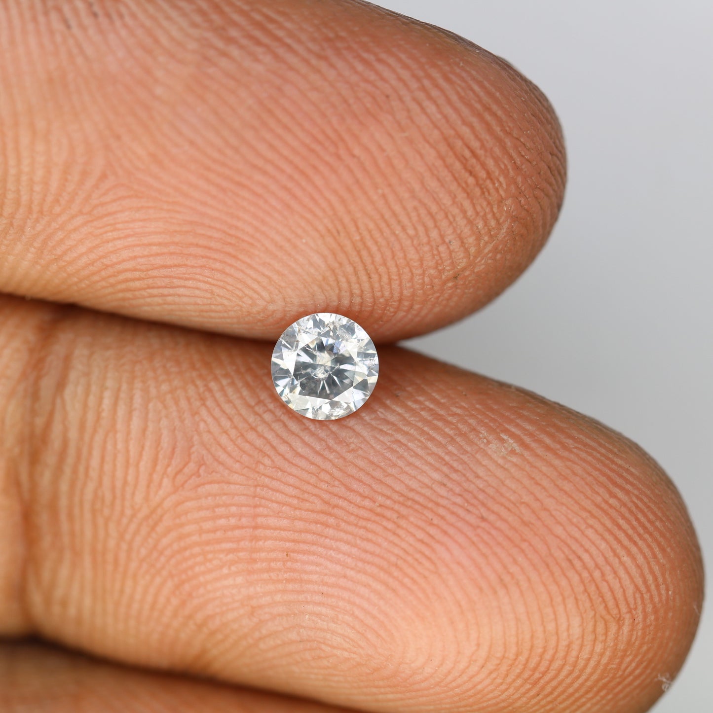 0.36 CT Round Brilliant Cut Salt and Pepper Diamond | Natural Gemstone for Promise Rings, Unique Engagement Jewelry & Ethical Fine Jewelry - JayKrishna Diamond