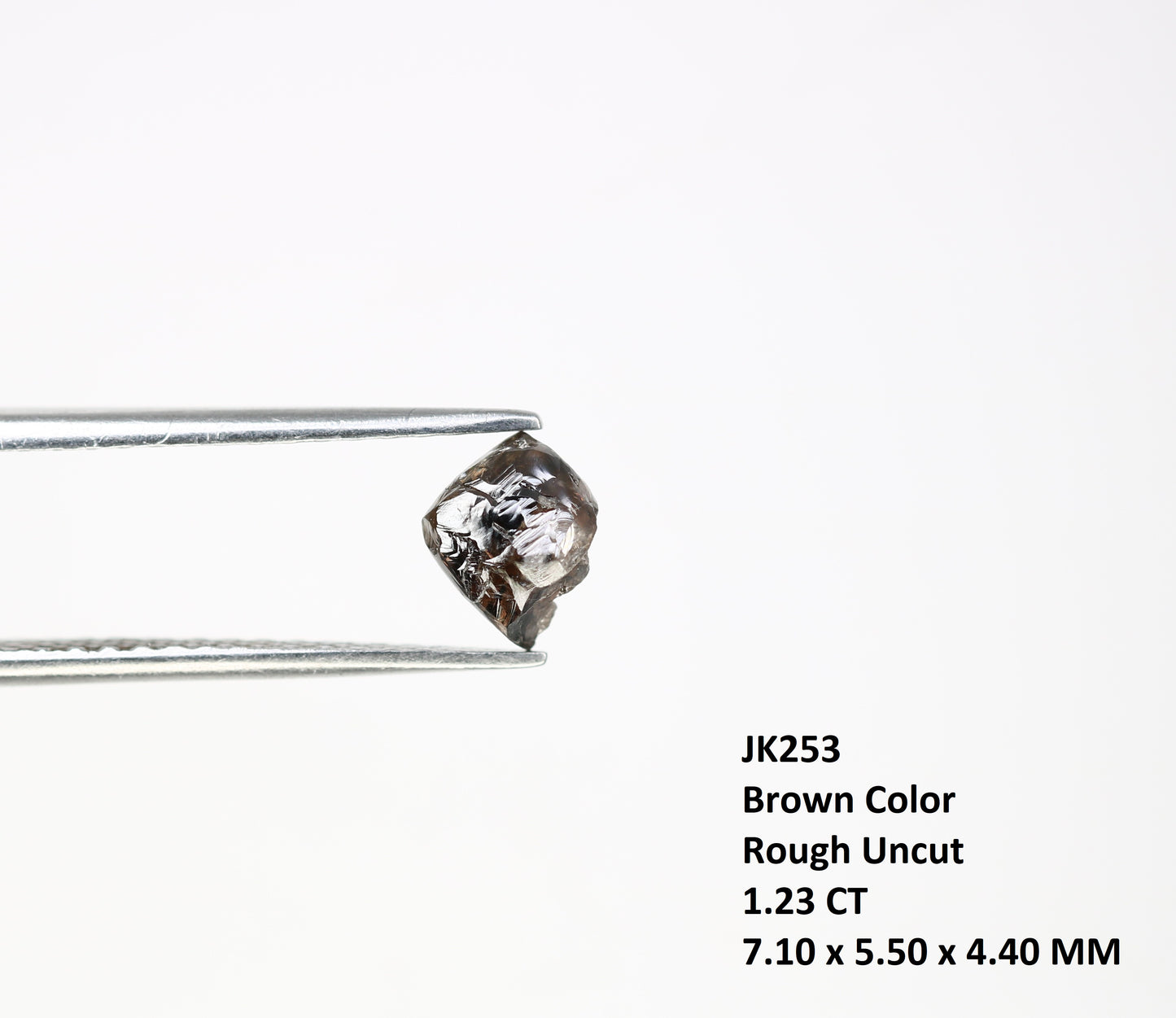 1.23 CT Dark Brown Rough Raw Uncut Diamond For Engagement Ring - JayKrishna Diamond