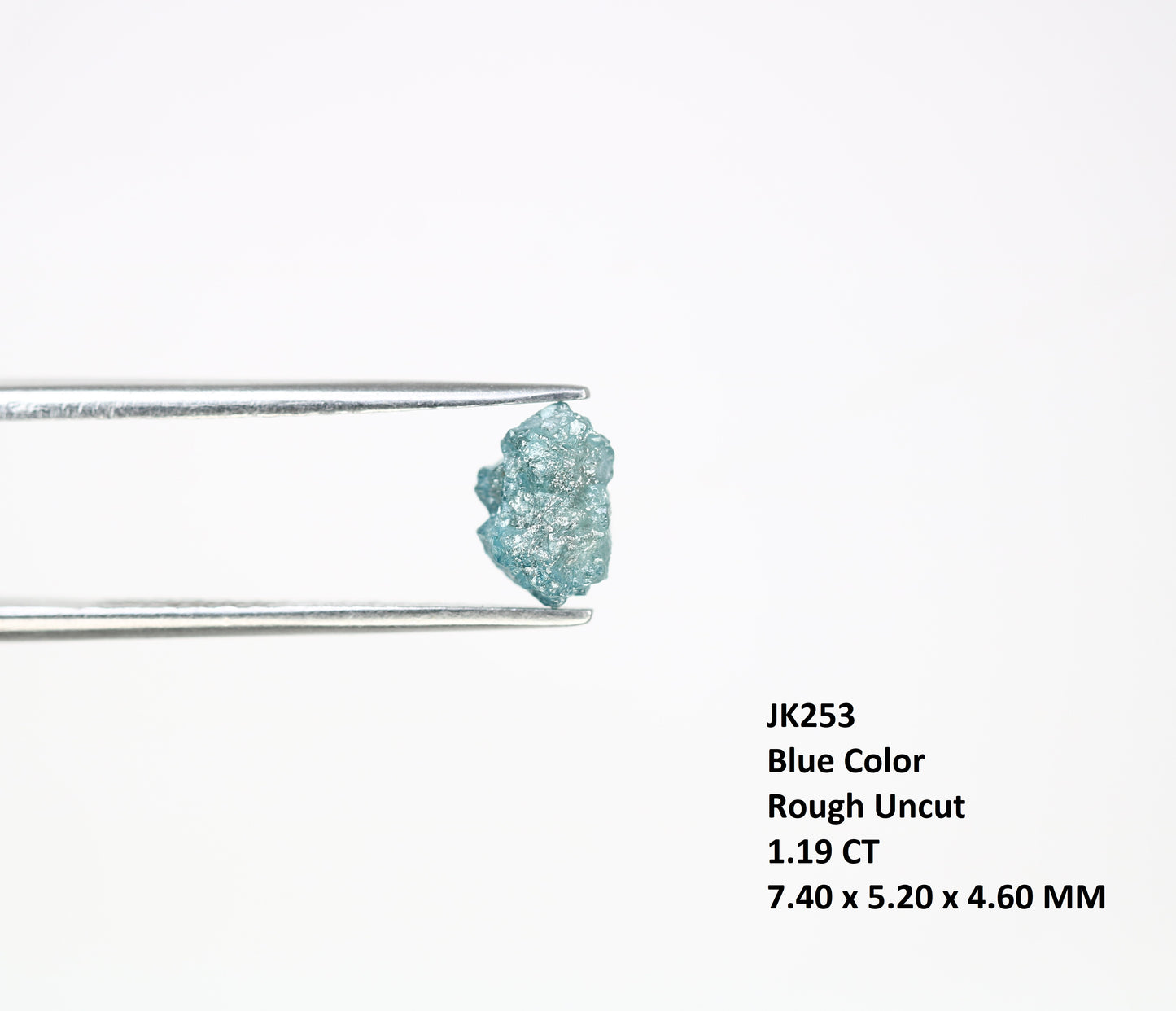 1.19 CT Blue Rough Raw Natural Diamond For Engagement Ring - JayKrishna Diamond