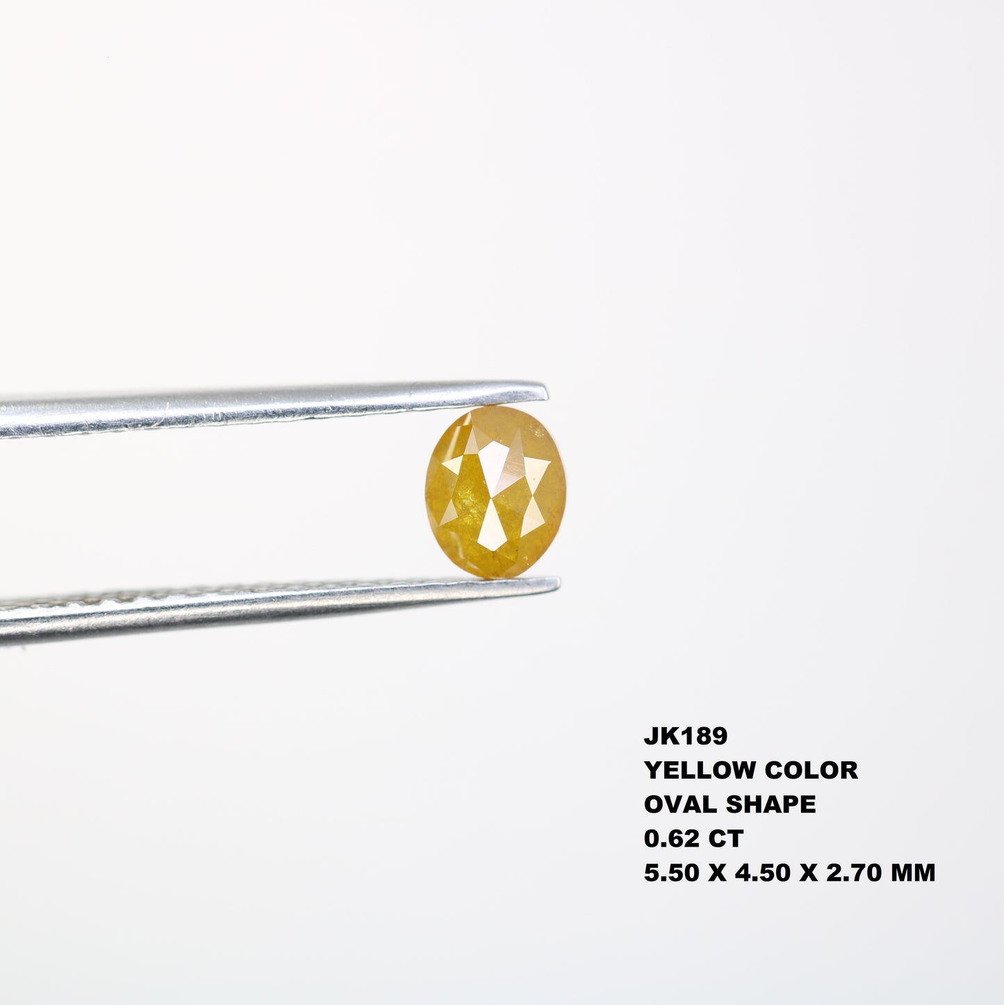 0.62 CT Fancy Yellow Oval Shape Loose Diamond (5.50 MM) for a Stunning Wedding Ring: Distinctive Gemstone Jewelry Piece - JayKrishna Diamond